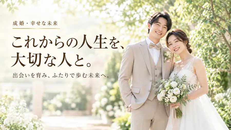これからの人生を、大切な人と。出会いを育み、ふたりで歩む未来へ。