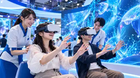 VRゴーグルで体験するイベントブース