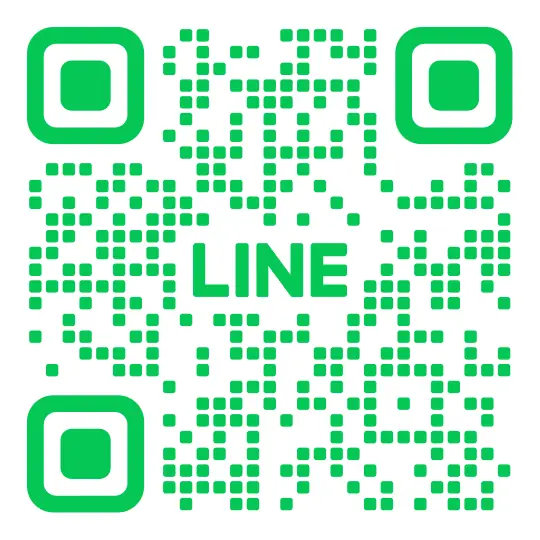 LINE公式アカウントのQRコード（パソコンからはスマホで読み取ってください）