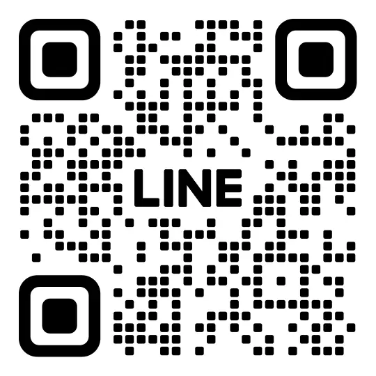 LINE公式アカウントのQRコード（パソコンからはスマホで読み取ってください）