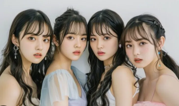 アイドル4人のポートレート