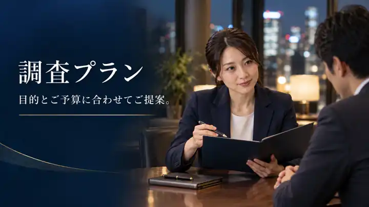 調査プラン 目的とご予算に合わせてご提案