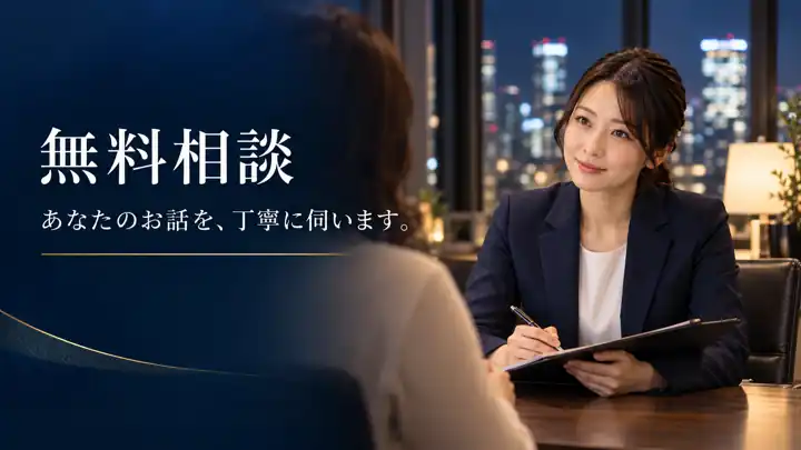 無料相談 あなたのお話を丁寧に伺います