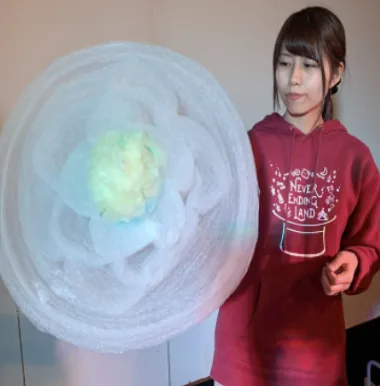 大きな光るわたあめ